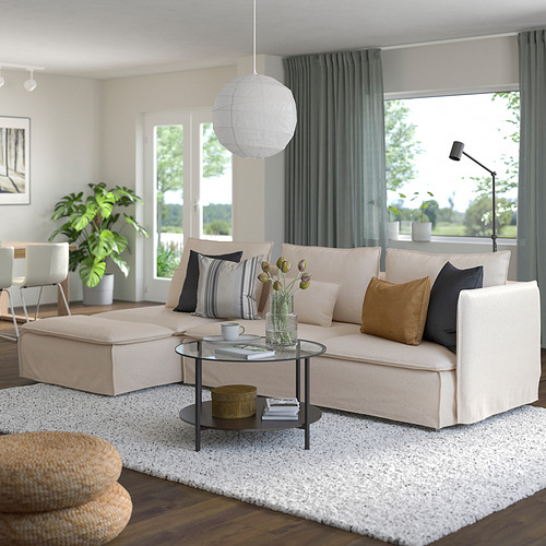 SÖDERHAMN sofa 4 dudukan dengan chaise longue