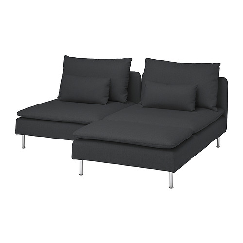 SÖDERHAMN sofa 2 dudukan dg chaise longue