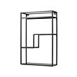 LINDÅSEN - Display shelf, anthracite, 40x60 cm