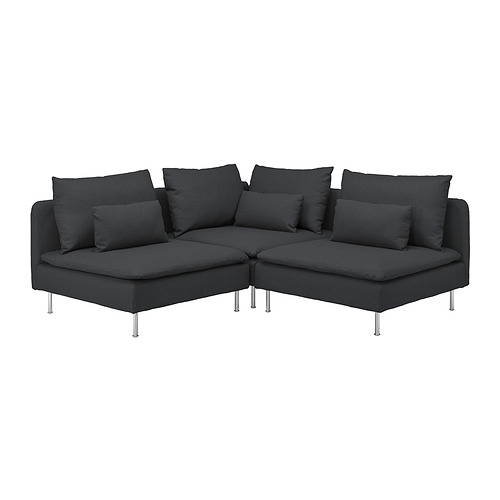 SÖDERHAMN sofa sudut, 3 dudukan