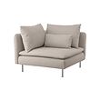 SÖDERHAMN - Corner section, Fridtuna light beige