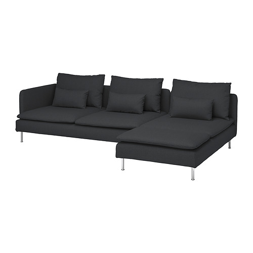SÖDERHAMN sofa 4 dudukan dengan chaise longue