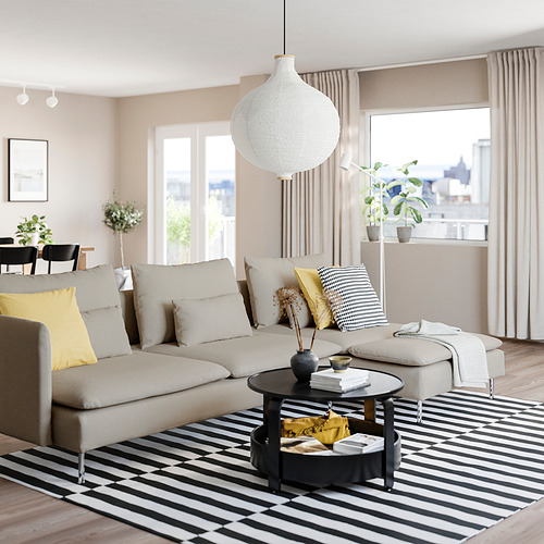 SÖDERHAMN sofa 4 dudukan dengan chaise longue