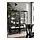 MOSSJÖN - kabinet 2 pintu kaca, antrasit, 60x34x146 cm | IKEA Indonesia - PH194641_S1