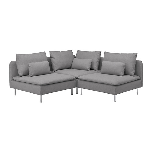 SÖDERHAMN sofa sudut, 3 dudukan