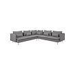 SÖDERHAMN - Corner sofa, 6-seat, Tonerud grey