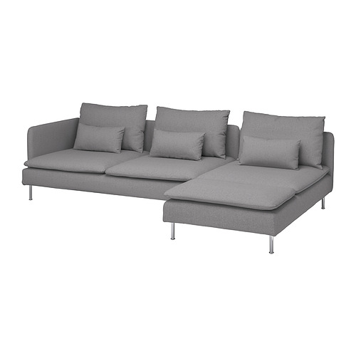SÖDERHAMN sofa 4 dudukan dengan chaise longue