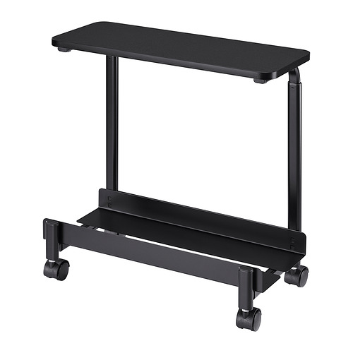 LÅNESPELARE computer cart with shelf