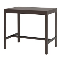 EKEDALEN - Meja bar, cokelat tua, 120x80x105 cm