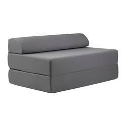 NYKIL - 2-seat sofa-bed, dark grey
