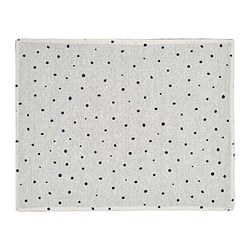 NISSÖGA - Alas piring, putih/biru tua, 45x35 cm