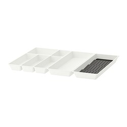 UPPDATERA - Baki alat mkn+prkks/baki dg rk bmbu, putih/antrasit, 72x50 cm