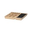 UPPDATERA - Cutlery tray/tray with knife rack, light bamboo, 52x50 cm