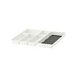 UPPDATERA - Cutlery tray/tray with spice rack, white/anthracite, 52x50 cm