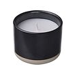 STÖRTSKÖN - Lilin beraroma dalam toples keramik, Beri/hitam, 25 jam