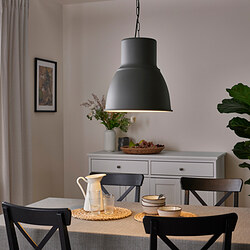 HEKTAR - Pendant lamp, dark grey, 38 cm