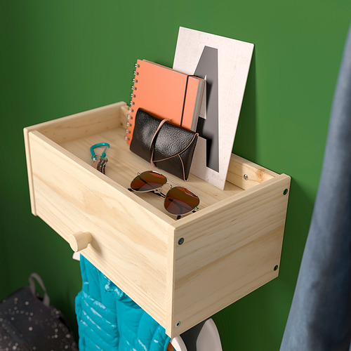 RAGGBERG coat rack with shelf