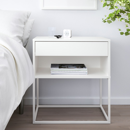 VIKHAMMER meja samping tempat tidur