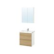ENHET - Bathroom, white/oak effect, 64x43x65 cm