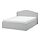 RAMNEFJÄLL - rangka tempat tidur berpelapis, Klovsta abu-abu/putih/Luröy, 160x200 cm | IKEA Indonesia - PE927373_S1