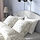 RAMNEFJÄLL - rangka tempat tidur berpelapis, Klovsta abu-abu/putih, 180x200 cm | IKEA Indonesia - PE927385_S1