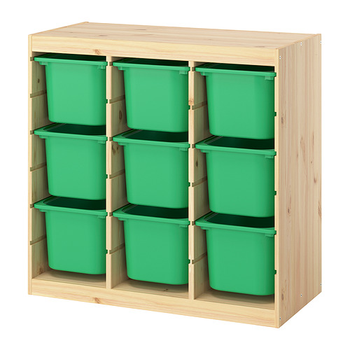 TROFAST storage combination with boxes