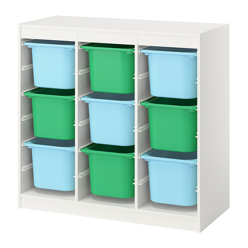 TROFAST storage combination with boxes