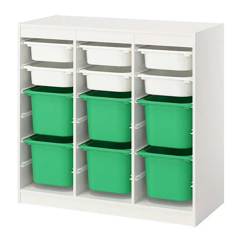 TROFAST storage combination with boxes