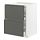 METOD/MAXIMERA - base cab f hob/2 fronts/3 drawers, white/Voxtorp dark grey, 60x60x80 cm | IKEA Indonesia - PE749621_S1