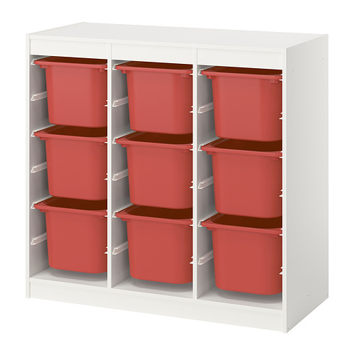 TROFAST storage combination with boxes
