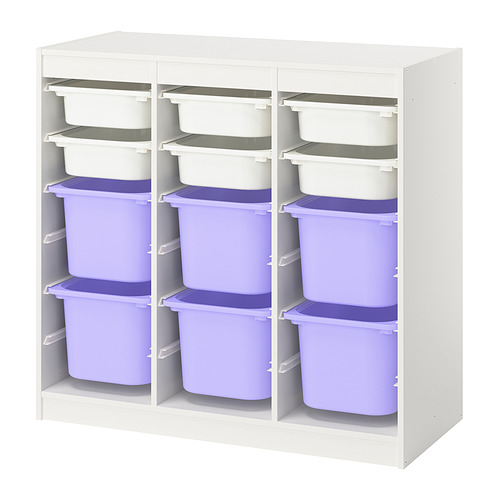 TROFAST storage combination with boxes