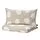 KLYNNETÅG - sarung duvet dan 2 sarung bantal, krem/putih/berdot, 200x200/50x80 cm | IKEA Indonesia - PE849273_S1