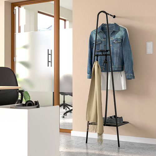ÄLGANÄS clothes rack with shoe storage