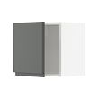 METOD - Kabinet dinding, putih/Voxtorp abu-abu tua, 40x37x40 cm