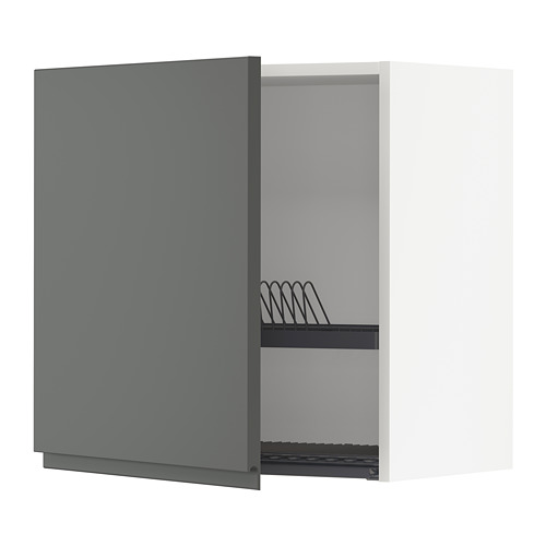 METOD wall cabinet with dish drainer