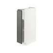 METOD - Base cabinet with shelves, white/Voxtorp dark grey, 20x60x80 cm