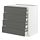 METOD/MAXIMERA - base cb 4 frnts/2 low/3 md drwrs, white/Voxtorp dark grey, 80x60x80 cm | IKEA Indonesia - PE749789_S1