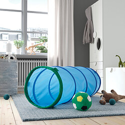 DVÄRGMÅS - Play tunnel, blue/green
