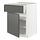 METOD/MAXIMERA - kabinet dasar dengan laci/pintu, putih/Voxtorp abu-abu tua, 60x60x80 cm | IKEA Indonesia - PE749799_S1