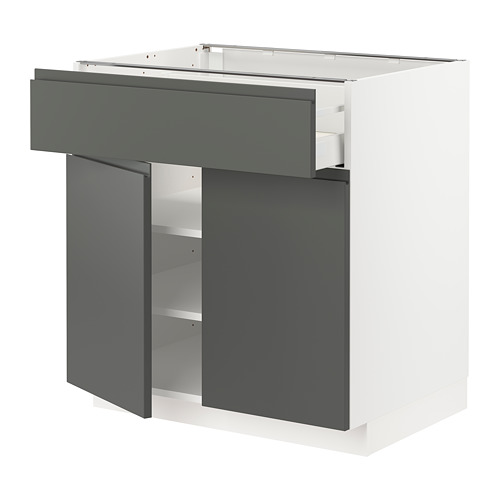 METOD/MAXIMERA kabinet dasar dengan laci/2 pintu