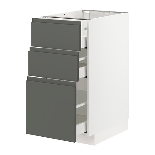 METOD/MAXIMERA kabinet dasar dgn 3 laci