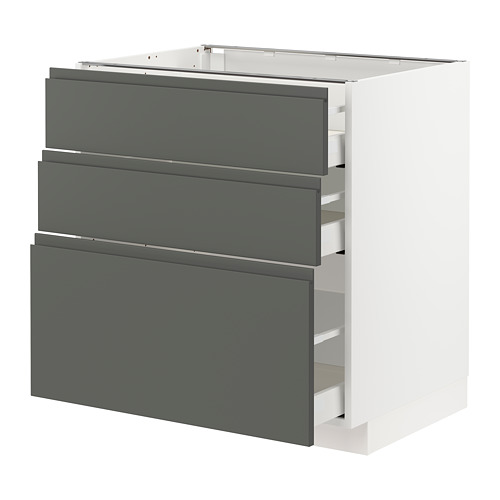 METOD/MAXIMERA kabinet dasar dgn 3 laci