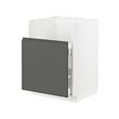 METOD/MAXIMERA - Base cab f TALLSJÖN sink, white/Voxtorp dark grey, 60x60 cm