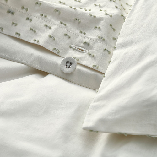 BANDKNIPPE duvet cover and 2 pillowcases