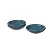 FÄRGKLAR - Deep plate, glossy dark turquoise, 23 cm