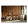 LAGKAPTEN/OLOV - desk, black-brown/white, 140x60 cm | IKEA Indonesia - PE888241_S1