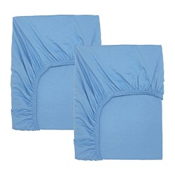 LEN - Fitted sheet for cot, light blue, 60x120 cm
