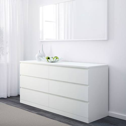 MALM perabot kamar tidur, set isi 4