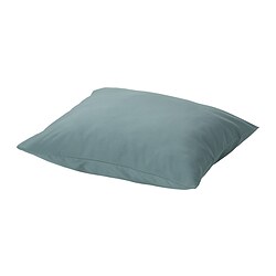 NATTJASMIN - Sarung bantal, biru-hijau, 50x80 cm