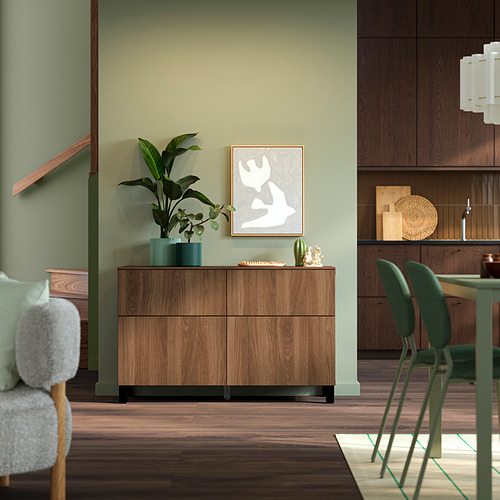 BESTÅ storage combination w doors/drawers
